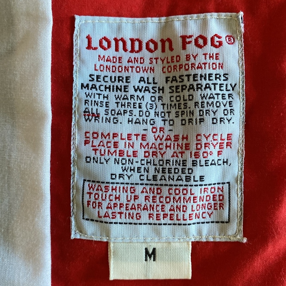London Fog Black and White Windbreaker Jacket - Picture 8 of 11